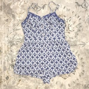 American Eagle Outfitters Ikat Print Boho Romper Size M